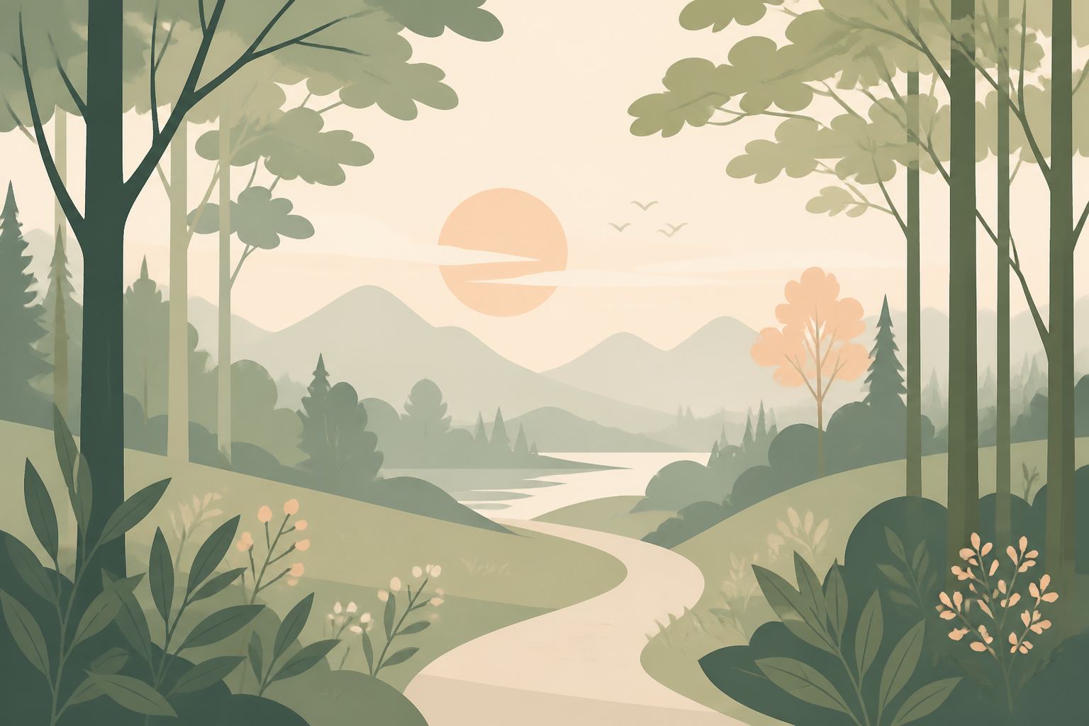 Peaceful natural setting